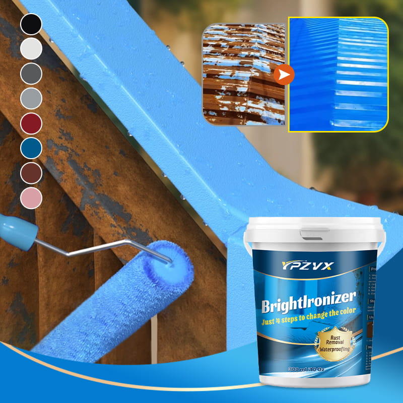 🔥🔧 Bright Ironizer Rostschutzmittel 💧⚙️ wasserfester Rostentferner für Metallfarben – verwandelt Rost in Schutzschicht, ideal für Fahrzeuge & Maschinen, langanhaltende Wirkung