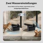 🐾💧 Kabelloser, geräuscharmer Katzenbrunnen 2,2L mit Bewegungssensor 🚰🐱 Batteriebetriebener Trinkbrunnen für Hunde & Katzen. Fördert die Wasseraufnahme, ideal für Haushalte mit mehreren Haustieren. Einfache Reinigung.