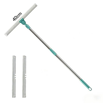 🧹✨ Silikon-Bodenschaber & Fensterabzieher 2in1 – Trocken & nass – entfernt Haare & Schmutz rückstandslos – ideal für Fliesen, Glas & Glasduschen 💧🧽