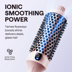 💇‍♀️🔥 32mm Ionen-Heizbürste – Locken & Volumen in 5min, glättet & stylt ohne Schäden ✨💨