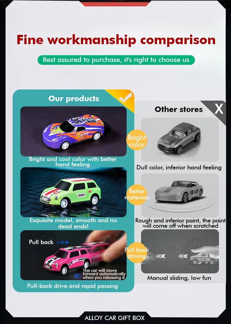 Legierung Auto Bounce Power Modell Spielzeug