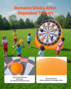 Aufblasbare Fußball-Dartscheibe, riesige Fußball-Dartscheibe, kommt mit 2 Fußbällen und Luftpumpe, lässt sich in 3 Minuten installieren, ideal für große Gartenspiele.