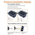 Solarbetriebene Wandlampe