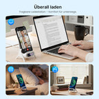 ⚡🔋 Magnetischer 2-in-1 Kabellose Ladestand Ablegen & sofort laden – Aufnehmen & sofort nutzen 🔄📱 Perfekt für Arbeitsplatz & Nachtisch – Kein Kabelwirrwarr, starke Magnethaftung.