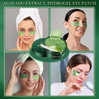 🥑🔥 Sommerschlussverkauf – Avocado Feuchtigkeits- & Kollagen-Augenmasken 🧴✨ 60 Stück im Set gegen Augenringe & Schwellungen