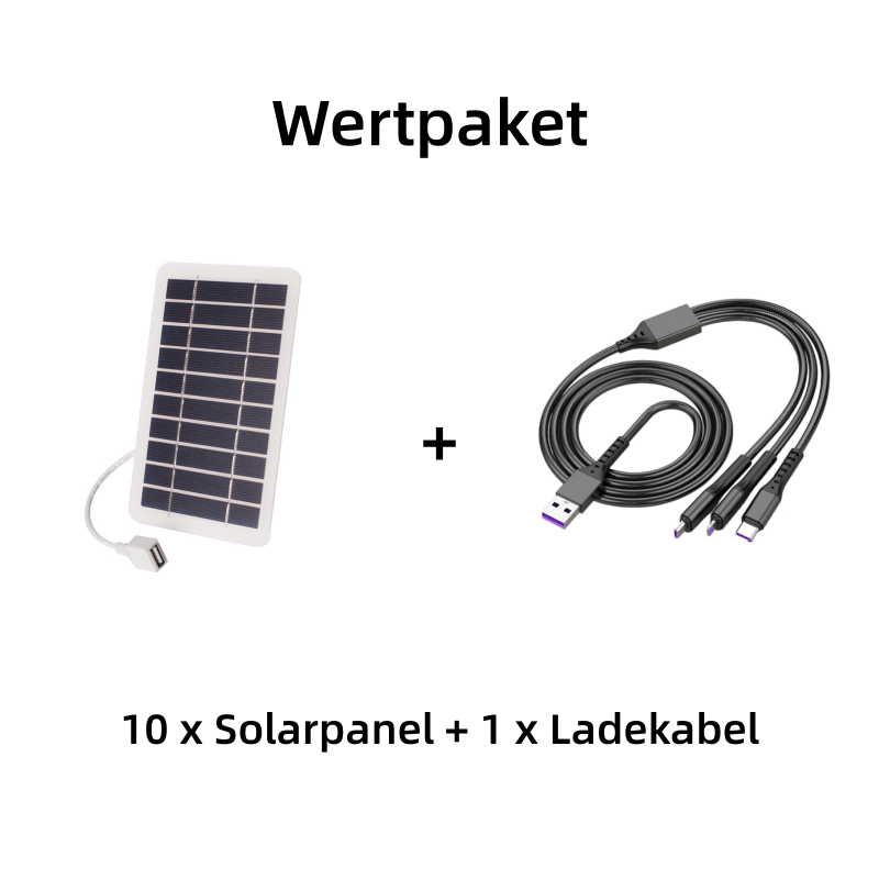 🌿☀️ 2W/5V Mini Solarpanel – flexibel, leicht & reisefreundlich ⚡🔋 für Camping, Outdoor & Notfall – einfach einstecken, sofort laden – 50% RABATT