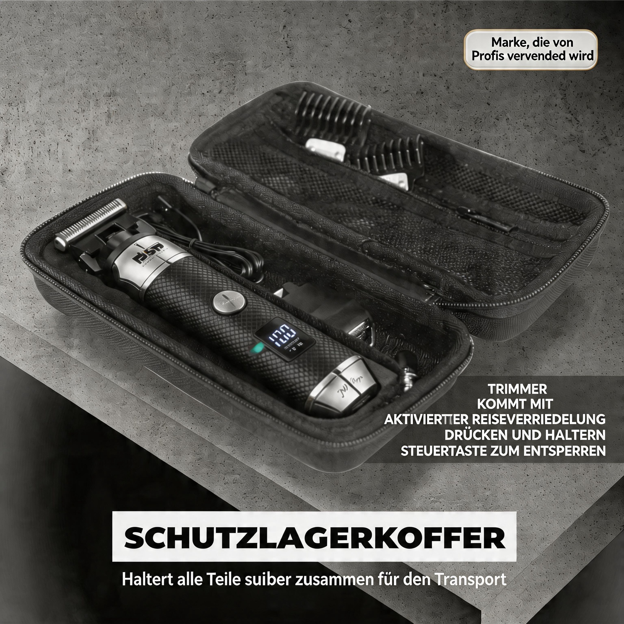 ✂️🧔 50 % RABATT – Luxuriöses 3-in-1 Profi-Pflegeset ⚡🔋: T-Klingen-Trimmer, Folienrasierer, Nasenhaartrimmer – LED-Display, USB-Ladung – perfekt für unterwegs & präzise Nass-/Trockenrasur.