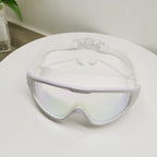 ✨🏊‍Swim Schutzbrille für Erwachsene & Kinder - Anti-Fog Vollschutz, 3-Farben UV-Glas, wasserdichte Ohrstöpsel & Nasenclip, Fit Outdoorfun