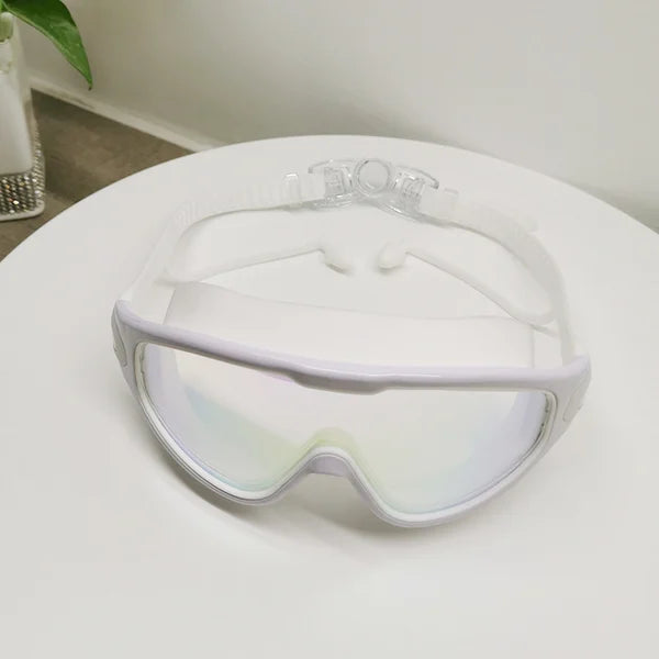 ✨🏊‍Swim Schutzbrille für Erwachsene & Kinder - Anti-Fog Vollschutz, 3-Farben UV-Glas, wasserdichte Ohrstöpsel & Nasenclip, Fit Outdoorfun