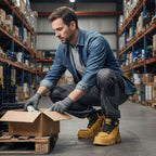 🔄🔄Herren-Outdoor-Arbeitsschuhe mit drehbarem Schnallverschluss 👞👞 Wasserdicht 💦, rutschhemmend 🚶‍♂️, bequem, atmungsaktiv 🌬️