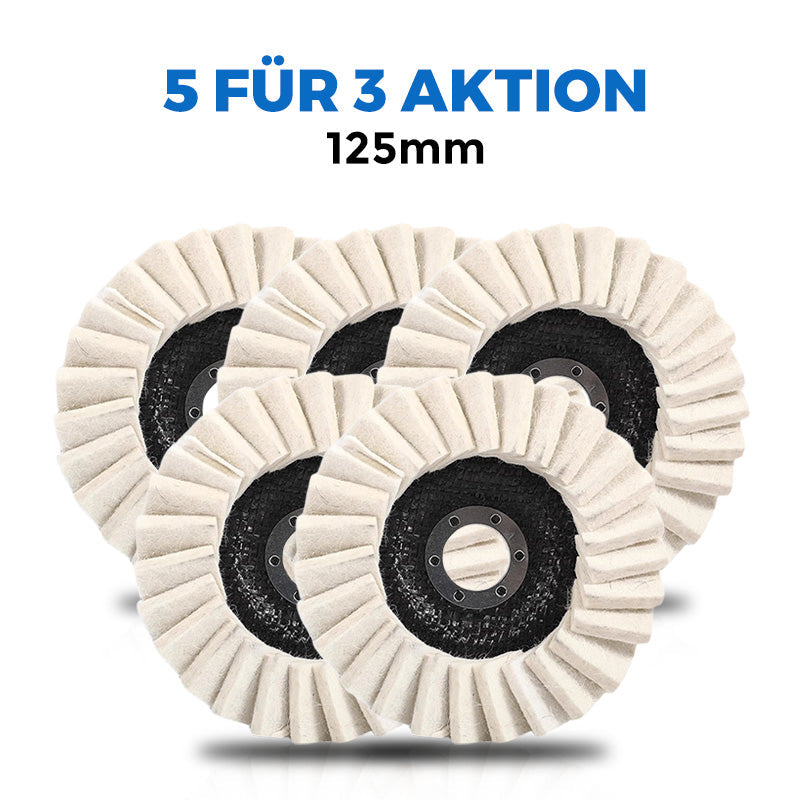 🧽✨ Wollpolierscheibe für Winkelschchleifer – Hochglanz-Spiegelfinish! 🚀⚡ Langlebig, vielseitig & ideal für Auto, Metall & Stein. Jetzt 53% Rabatt sichern! 🔧💯