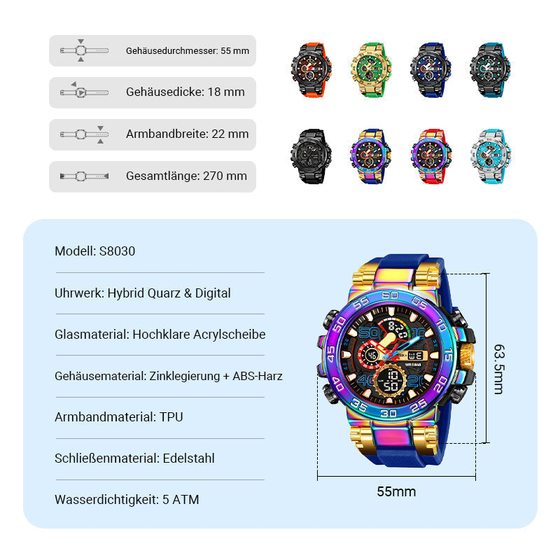 🔮🔮Neueste Modetrends🕐🕐Multifunktionale wasserdichte LED-Digitaluhr