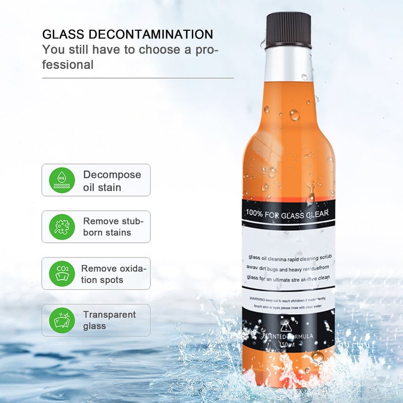🔥HEIßER VERKAUF-49% Rabatt🔥Reiniger zur Entfernung von Ölfilmflecken auf Autoglas