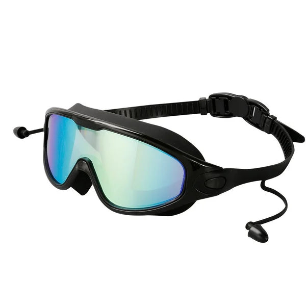 ✨🏊‍Swim Schutzbrille für Erwachsene & Kinder - Anti-Fog Vollschutz, 3-Farben UV-Glas, wasserdichte Ohrstöpsel & Nasenclip, Fit Outdoorfun