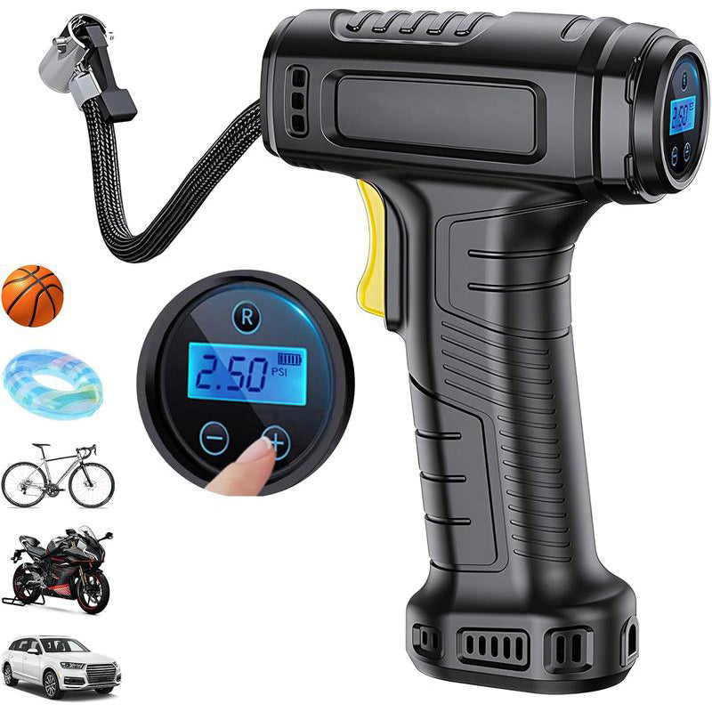 ⚡🔧 50 % Rabatt – Tragbarer Akku-Luftkompressor 🚗🖥️ mit Digitalanzeige: Reifenfüllung in 1 Min, für Auto/Fahrrad/Ball – platzsparend & kabellos. 🎯 Sofort einsatzbereit.