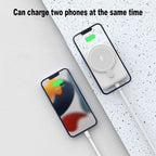 🔋📱 Magnetische Powerbank mit klappbarem Ständer: Schnellladung für 2 Geräte + AirPods, FOD-Sicherheit, perfekt für TV & Freisprechen 🎬💼 10.000mAh, kompakt & zuverläss