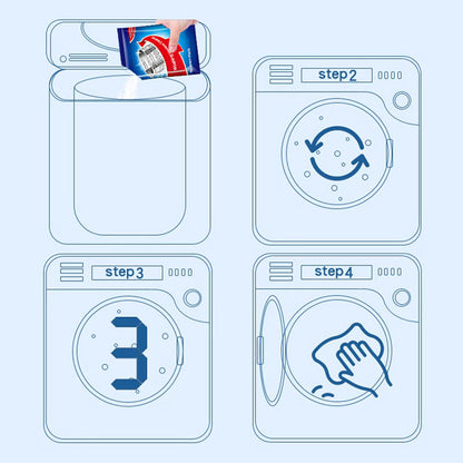 🧼✨ Waschmaschinenreiniger Tabs 3in1: Entfernt Kalk & üble Gerüche 💧✅ Sorgt für saubere Wäsche &