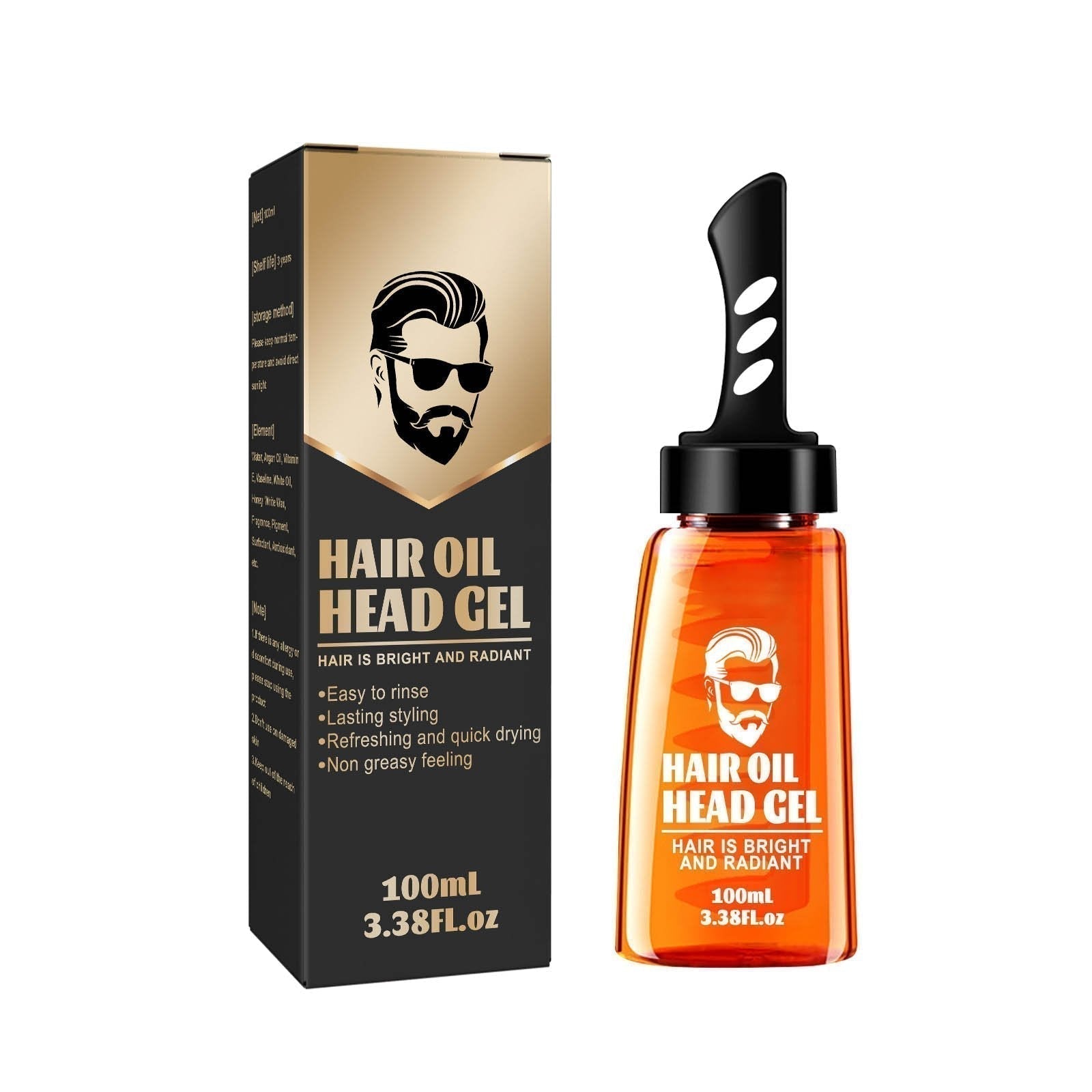 🧔‍♂️ Halber Preis für eine begrenzte Zeit - Einzelkamm Formgebung und Styling Gel Kamm 💯