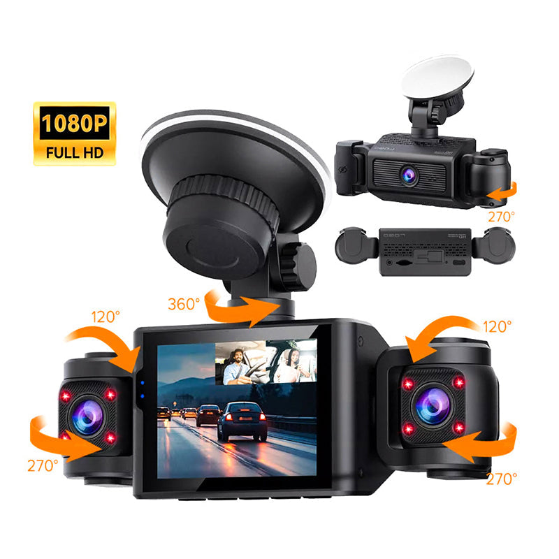 📹🌐 360°-Rundumsicht Parkkamera – 1080p HD & Loop-Aufnahme 🚨📦 Sofort einsatzbereit: perfekt für Einparkhilfe & Überwachung. Mit Bewegungserkennung & Nachtsicht.