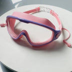 ✨🏊‍Swim Schutzbrille für Erwachsene & Kinder - Anti-Fog Vollschutz, 3-Farben UV-Glas, wasserdichte Ohrstöpsel & Nasenclip, Fit Outdoorfun