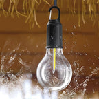 🏕️💡 Solare Campinglaterne mit Haken & Clip, 3 Leuchtmodi, USB-C wiederaufladbar 🔋✨ – wasserdicht, kompakt für Wandern & Outdoor-Abenteuer