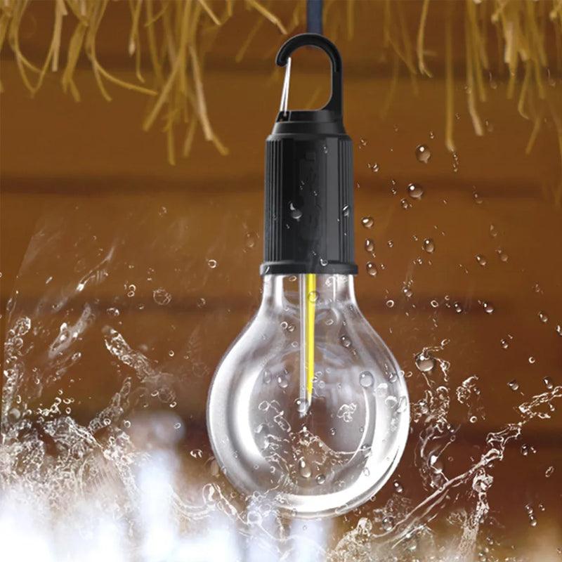 🏕️💡 Solare Campinglaterne mit Haken & Clip, 3 Leuchtmodi, USB-C wiederaufladbar 🔋✨ – wasserdicht, kompakt für Wandern & Outdoor-Abenteuer