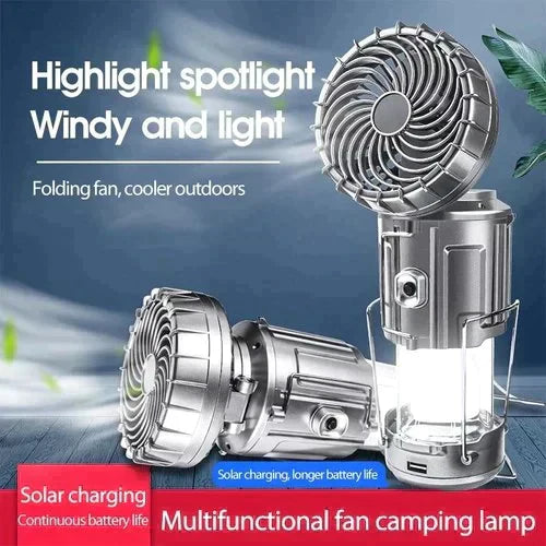 🔥🌲 50 % Rabatt!! Tragbare LED-Camping-Laterne mit Ventilator 💨❄️ – ideal für Zelt, Strand & Werkstatt. Sommer-Breeze & Licht in einem Gerät. ⏳ Nur solange Vorrat reicht!