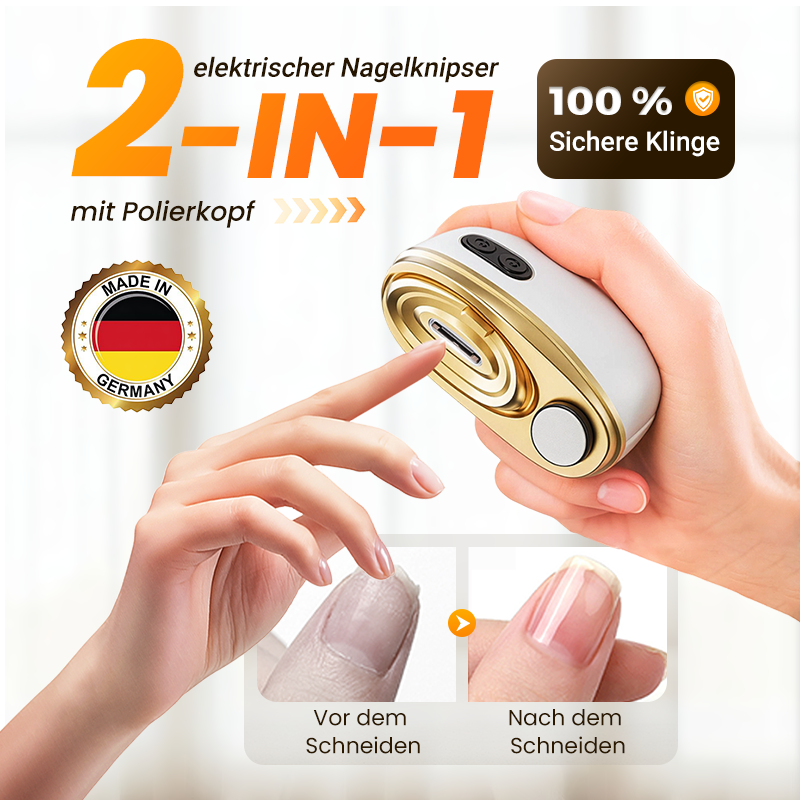 💅⚡ 2-in-1-Nagelknipser mit elektrischer Feile: Professionelle Nagelpflege zu Hause, schnell & schonend! ✨🛠 Perfekt für gepflegte Hände jeden Tag.