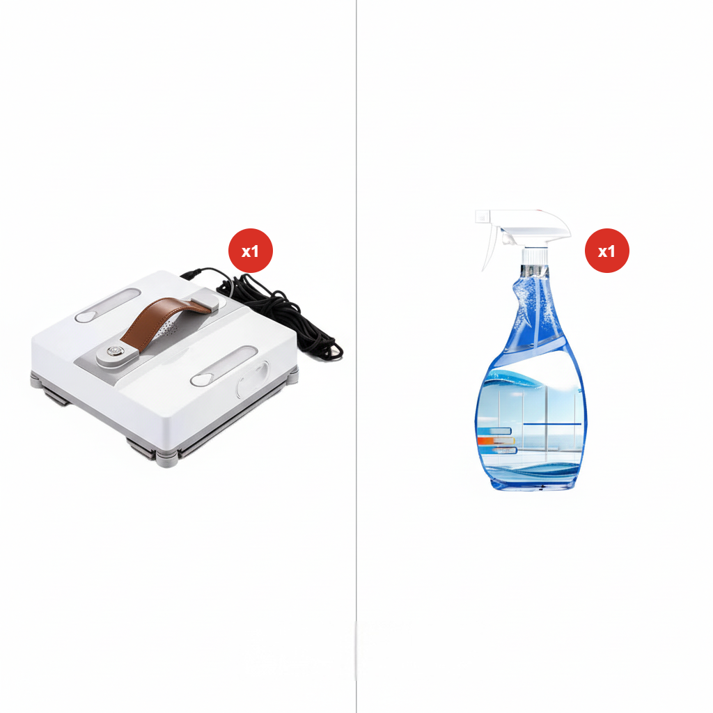 🧹✨ Fensterreinigungsroboter mit Smart Dual Spray – 8-facher Sicherheit, streifenfrei & zeitsparend ✨🧹 Ideal für Hochhaus-Bewohner und glatte Oberflächen!