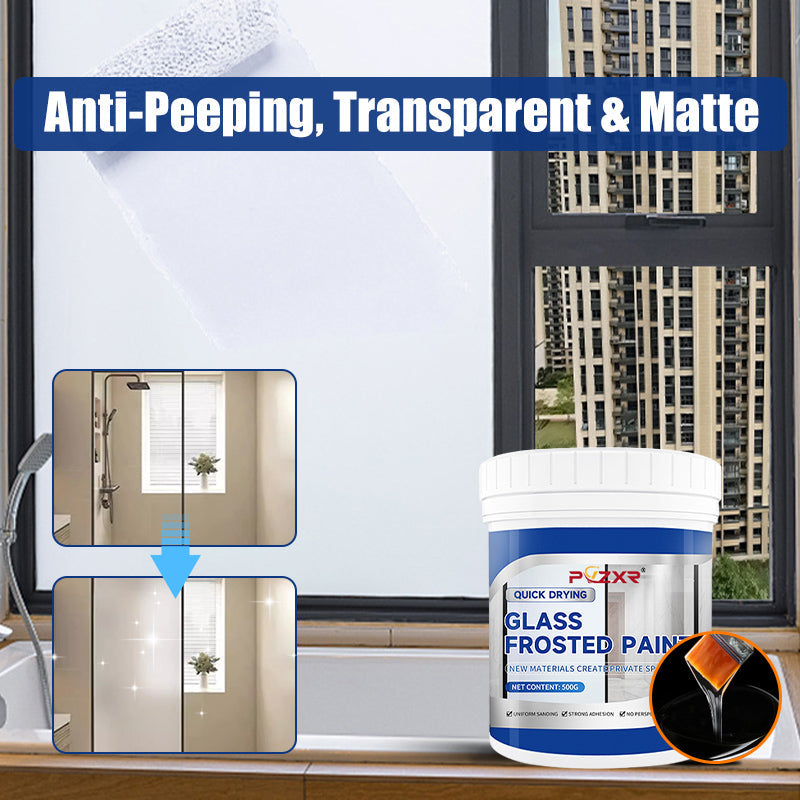 ✨🖌️ Mattglas-Farbe 2026: schnelltrocknend & wasserfest 🌫️✨ Für elegante Frost-Effekte auf Fenstern & Glas – streifenfrei, UV-beständig und langlebig