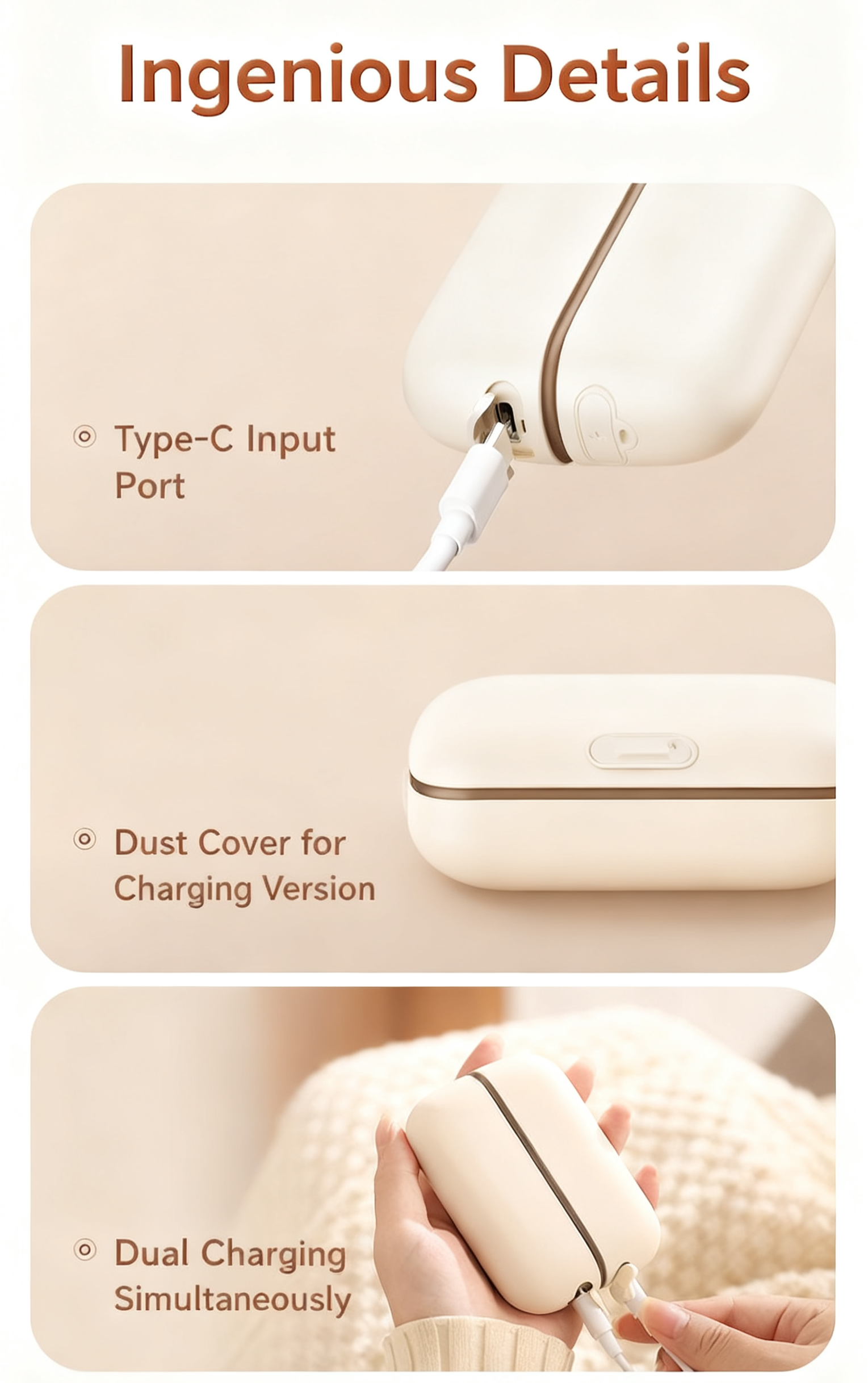 🌬️🌬️Rabatt auf 57 % begrenzt🔥🔥Neue wiederaufladbare magnetische 2-in-1-Handwärmer🔥