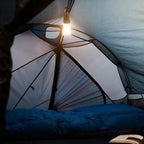 🏕️💡 Solare Campinglaterne mit Haken & Clip, 3 Leuchtmodi, USB-C wiederaufladbar 🔋✨ – wasserdicht, kompakt für Wandern & Outdoor-Abenteuer