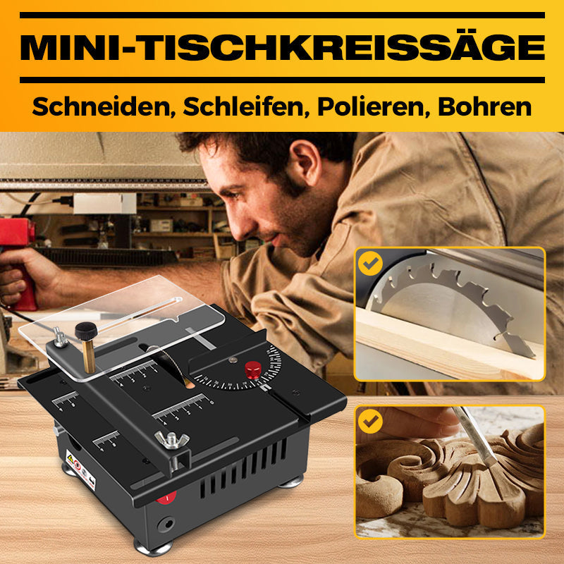 🔥🔥50 % Rabatt zum Muttertag🔥 🗜️Multifunktionale Präzisions-Mini-Tischkreissäge🔥