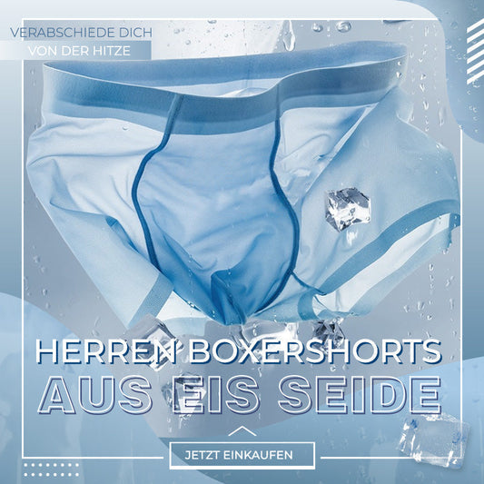 ✨Sommer Essentials✨Herren Eis Seiden Boxershorts Unterwäsche