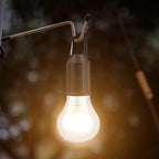 🏕️💡 Solare Campinglaterne mit Haken & Clip, 3 Leuchtmodi, USB-C wiederaufladbar 🔋✨ – wasserdicht, kompakt für Wandern & Outdoor-Abenteuer
