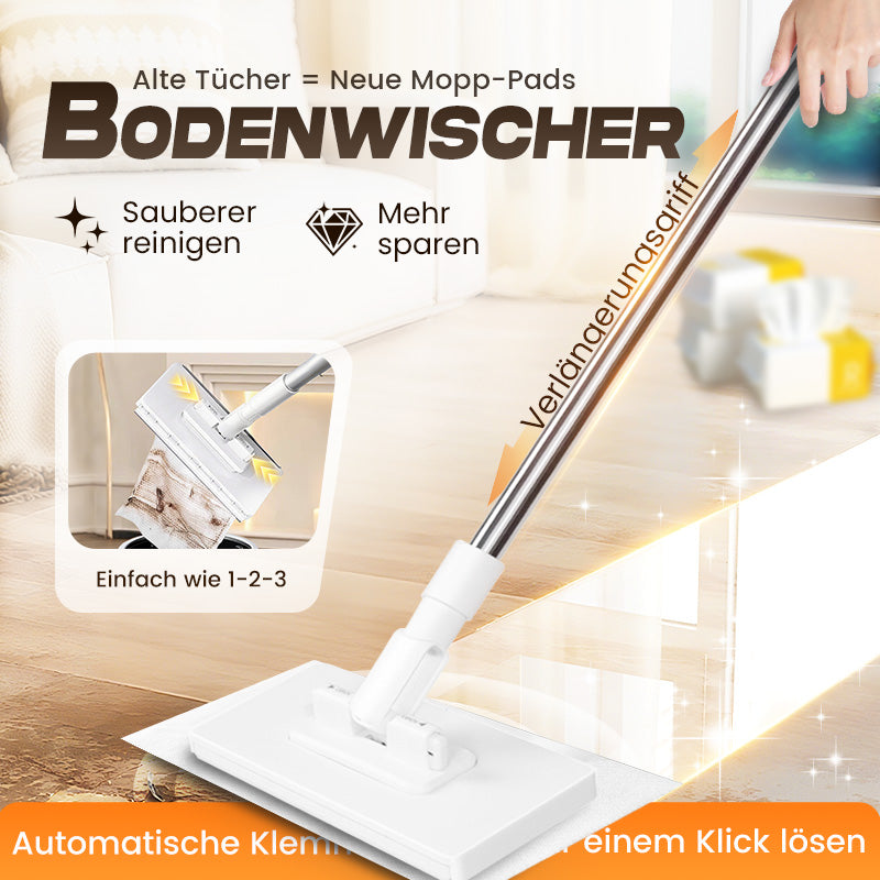 🧹✨ Einweg-Staubmopp mit 4 waschbaren Bezügen & 50% Rabatt – Praktisch, hygienisch & nachhaltig 🏠💫 für blitzsaubere Böden!