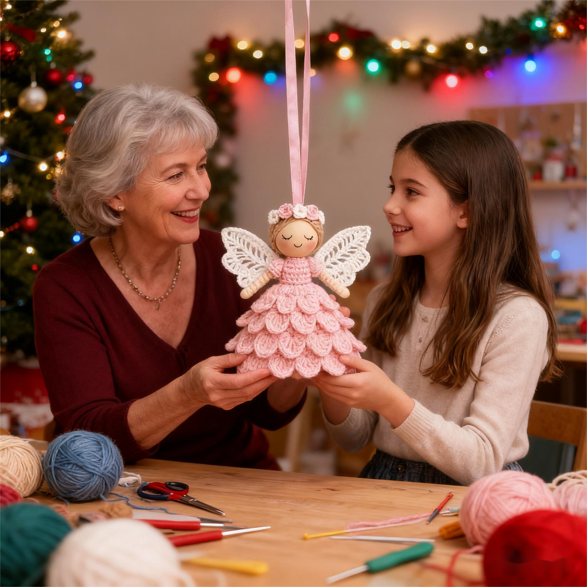 🌟🌟Black-Friday-Mega-Angebot – 60 % Rabatt!💖Häkeln Sie Ihren eigenen Engel – Komplettes Bastelset🔥2 Artikel+ kostenloser Versand🔥