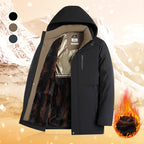❄️🛡️ 47%RABATT JETZT! 🧥🧥Herren Wintermantel mit Abnehmbarer Kapuze - Hochleistungs-Daunenisolierung & Wasserdichtes Design für Arktische Temperaturen✨✨