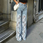 👖🌸 Gespleißte Spitzen-Jeans: Nachhaltiger Komfort & eleganter Style für den Sommer! 👗💃 50% Rabatt – Jetzt zugreifen!