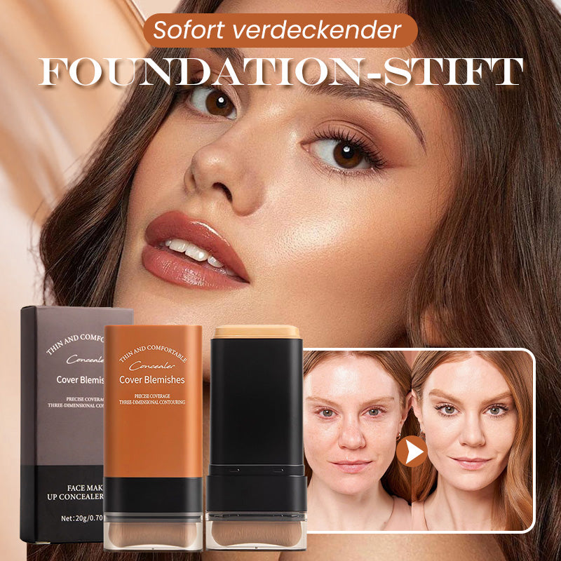 💦✨ Feuchtigkeitsspendender Foundation-Stick mit Pinsel – leichter Teint & strahlender Glow in einem! 🌿💫 Perfekt für natürliche, langanhaltende Deckung und pflegende Frische. Ideal unterwegs!