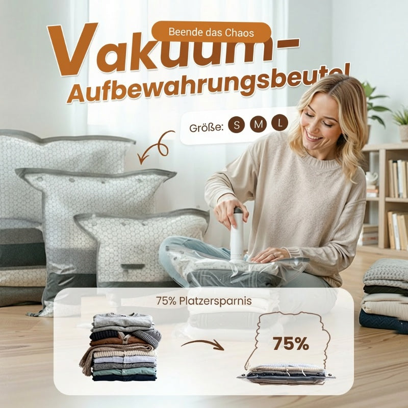 ✨🧳 Reise-Vakuumbeutel-Set mit Pumpe – Mehr Stauraum, weniger Gepäck! ✨🔋 Platzsparend, robust & einfach zu bedienen – dein praktischer Reisebegleiter.