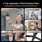 🔥Heißer Verkauf (💥50 % RABATT)🔥4-in-1 Multifunktions-Selfie-Stick mit 360°-Drehung und Magnet
