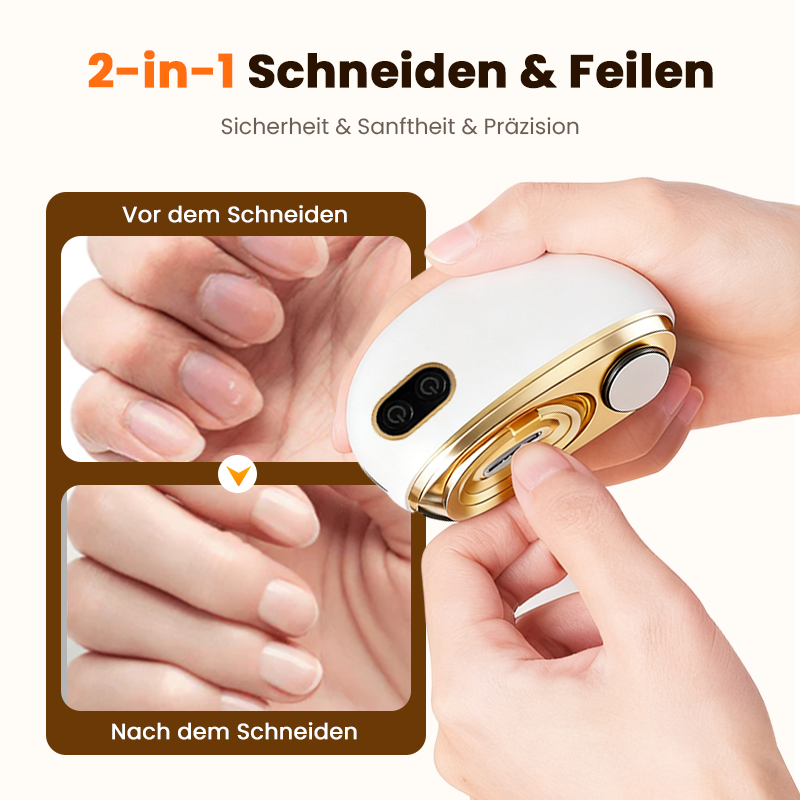 💅⚡ 2-in-1-Nagelknipser mit elektrischer Feile: Professionelle Nagelpflege zu Hause, schnell & schonend! ✨🛠 Perfekt für gepflegte Hände jeden Tag.