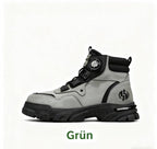 🔄🔄Herren-Outdoor-Arbeitsschuhe mit drehbarem Schnallverschluss 👞👞 Wasserdicht 💦, rutschhemmend 🚶‍♂️, bequem, atmungsaktiv 🌬️