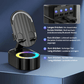 ✨📞 5-in-1 Handyhalterung mit kabellosem Lautsprecher & LED-Licht 🔈💡 360° drehbar, universal für Handy & Tablet – ideal fürs Büro, Schlafzimmer oder die Küche