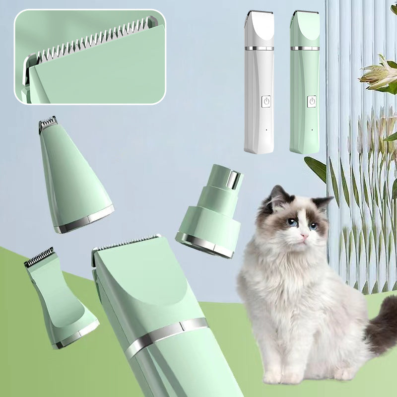 🔥🐾 4-in-1 Haustier-Haarschneider ✂️🧼 – leise, kabellos, sicher für Pfoten & Fell, Überhitzungsschutz, Barthaartrimmen, Krallenpflege – jetzt sparen!
