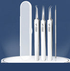 ⚡ 50% RABATT! ✨ EDELSTAHL-MITESSERENTFERNER - 7-teiliges Set für Tiefenreinigung, Präzisionswerkzeuge für Gesichtspflege, Sterilisierbar und Hautschonend 🌟🧴