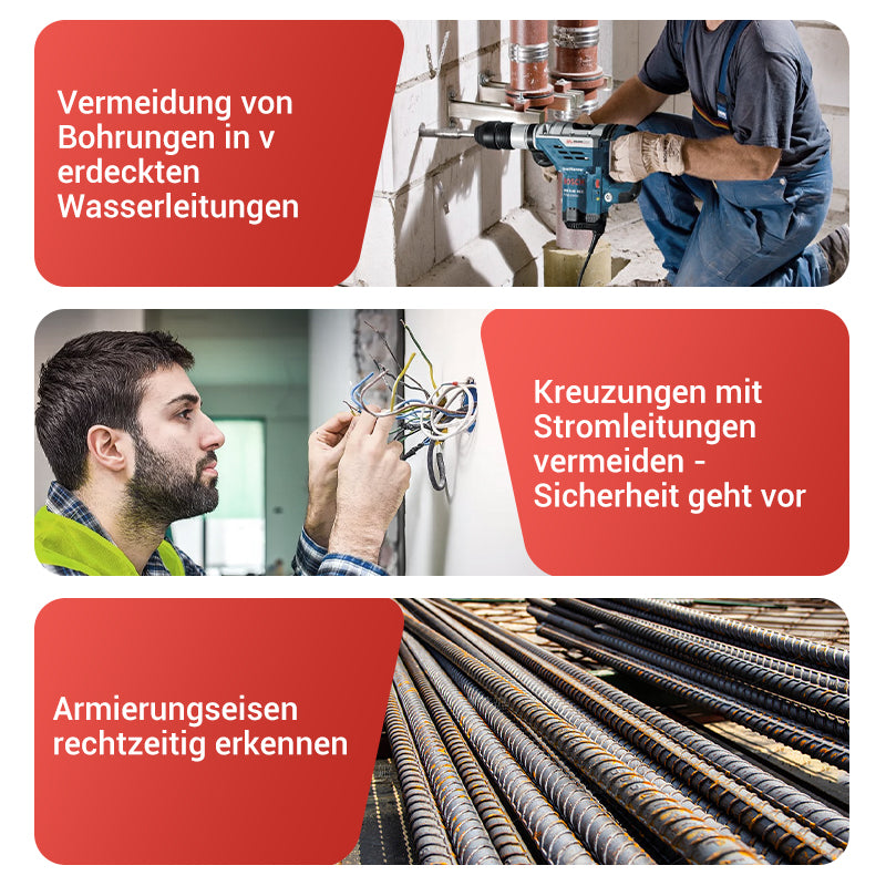 🔍🏗️【Handheld-Metall-/Wanddetektor】Mit 40% Rabatt – Präzise Ortung & Multifunktions-Scan in Einem! 💡⚙️ Sofort Erkennen von Metall und Hohlräumen.