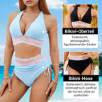 🔥2025 Neuer Typ 49% Rabatt💥Hoch taillierte Bikini-Sets mit Bauchkontrolle und Farbblock-Design👙