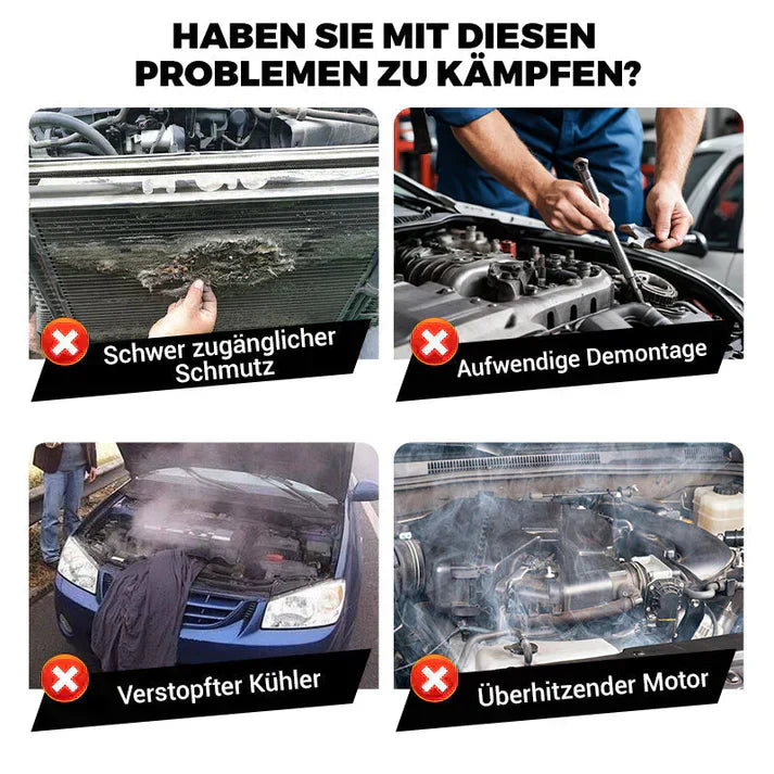 🌪️🚗Reinigungsstab für Kühlsysteme: Wasser/Luft-Kombisystem zur Demontagefreien Auto-Reinigung